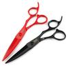6.0 Inch Waldorf Black Red Paint, Hair Scissors, Hair Scissors, Flat Scissors, Large Sliding Knife, Willow Fat