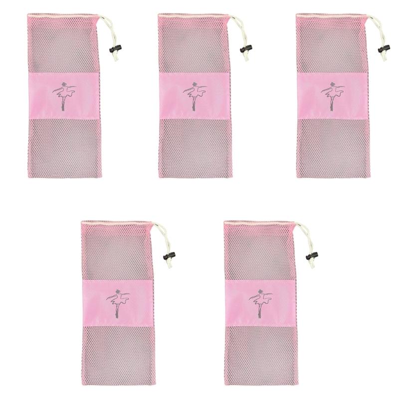 5/10pcs Drawstring Mesh Bag Shoe Protector Bag For Dance Shoe Storage Breathable Dustproof Shoe Organizers Poucket