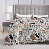 Susuwatari Rußgeister M-Mononoked Decke Fleece Winter Aways Prinzessinnen G-Ghibli Warmes Überwurf für Sofa Bettdecke