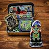 Tin Box Embroidery Kit Horror Themed Cross Stitch Kit Vintage Sewing Kit Halloween Embroidery Craft Set Gift for Embroidery Enthusiast
