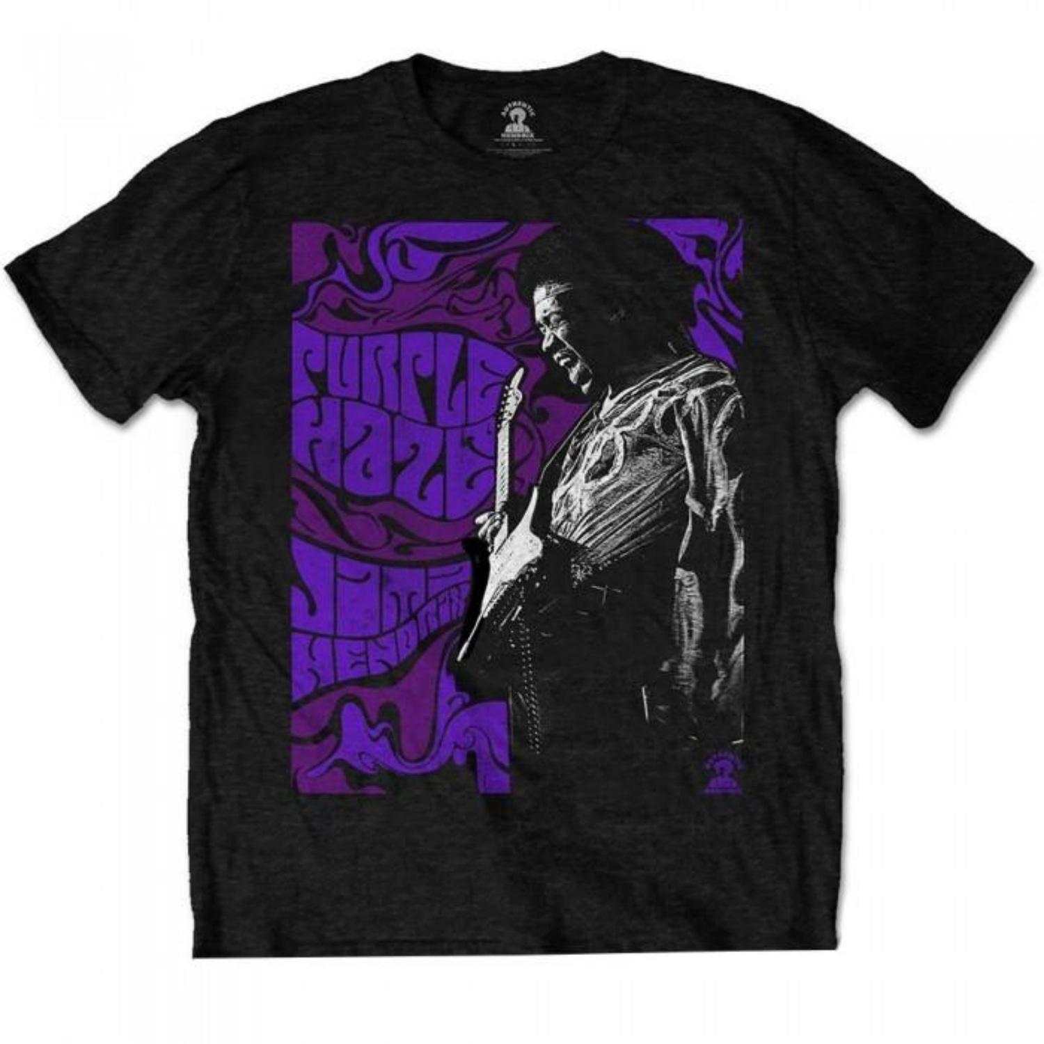 Jimi Hendrix Unisex Adult Purple Haze Cotton T-Shirt S