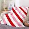 1pc Red Stripes Blanket Warm, Cozy, And Soft, Suitable for Sofas, Beds, Cars, And Office Use.Perfect for Camping And Travel, Making It a Great Gift fo
