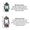 1Pc 25Cm Bronze Kerosene Lamp Retro Horse Lamp Camping Lamp Outdoor Tent Lamp Emergency Camping Portable Hanging Lamp