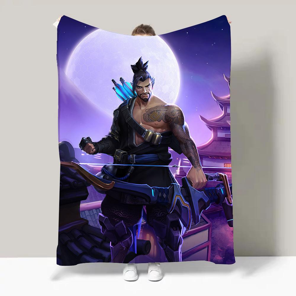 Game O-Overwatch FPS First Person Sports Blanket Design Lightweight For Dorms, Naps, Living Room, Office,Sofa,All-Season