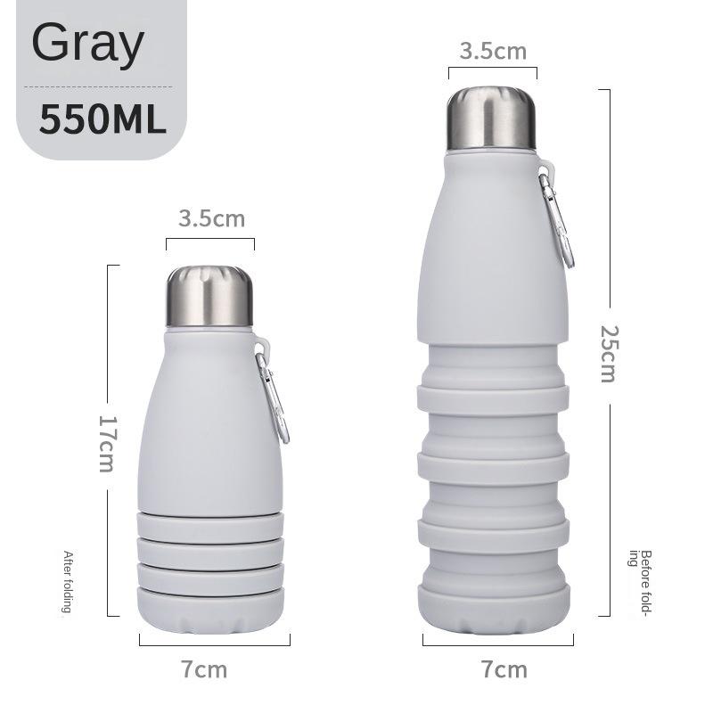 Outdoor Activity Updated Edible Silicon Coke Bottle Lightweight Athletic Bottle Camping Folding Bottle