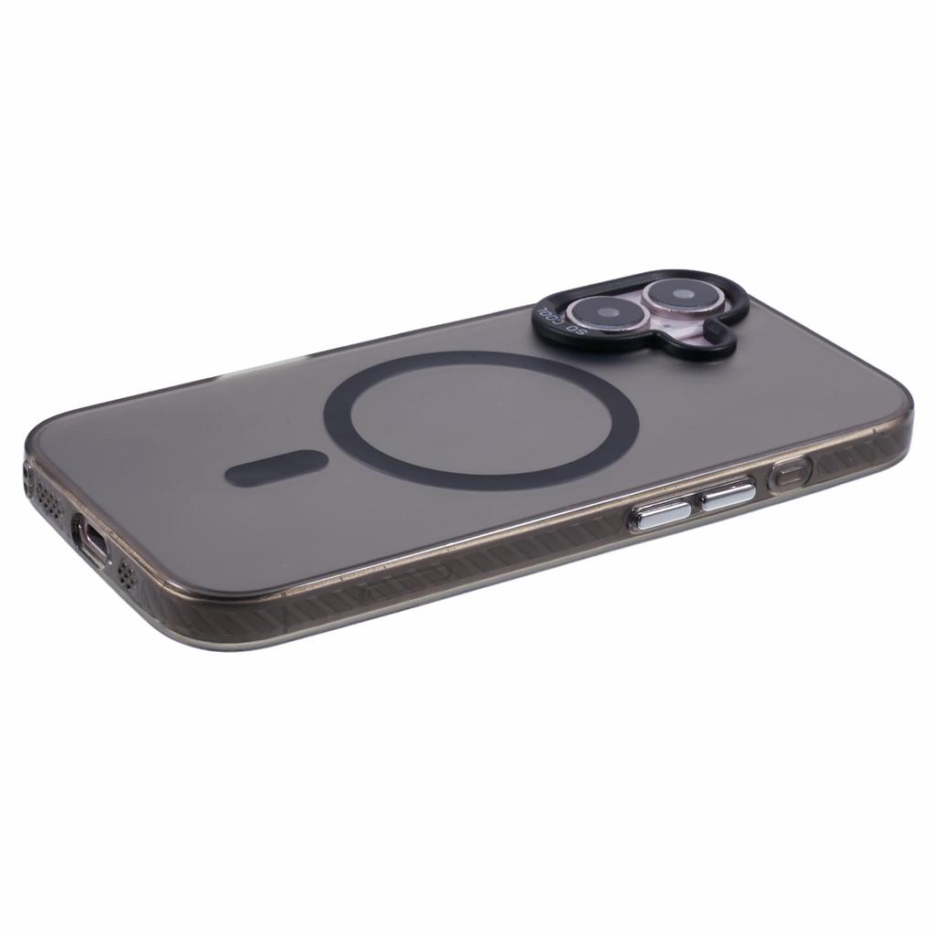 For iPhone 16 Plus Case Compatible with MagSafe Laser Effect TPU+Acrylic Phone Cover