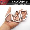 Stainless Steel M4 for and Set GEJ-Tech Carabiners, Triangular, Heavy-Duty, (4mm) Climbing, Mountaineering, Camping, 4-Piece