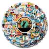 110 Surf Cartoon Graffiti Stickers: Unique Designs for DIY Phone, Desk, and Wall Decoration