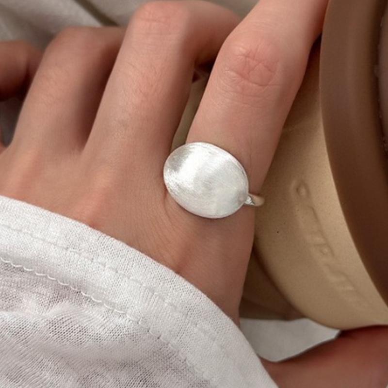 PANJBJ 925 Sterling Silver Irregular Geometry Ring for Women Versatile Minimalism  Accessories Jewelry Party Gift Dropshipping