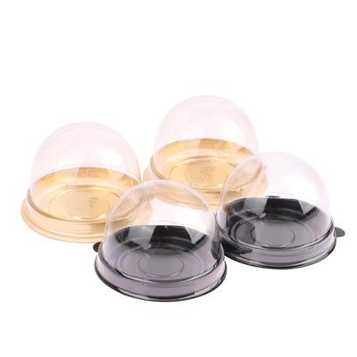10Pcs Mini Dessert Cake Box Container Transparent Cupcake Pastry Packaging Boxes
