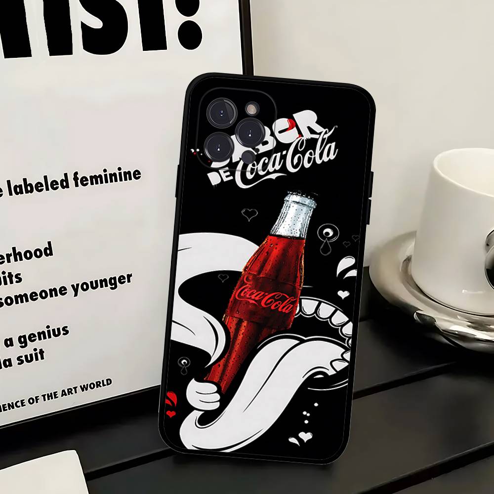 Hot C-Coca Drinks C-Cola Phone Case For IPhone 17 16 14 15 13 12 11 Pro Max Plus Silicone Soft Cover