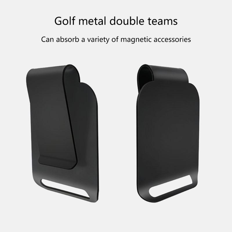 Clip Magnetica per Borsa da Golf Placca di Atterraggio Metallica Cinturino Magnetico per Telemetro Metallo Clip per Borsa Portaborsa Regali Per Amanti del Golf