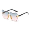 Summer Girl Boys Cute Kids Rimless Sunglasses  Animal Cartoon Bear Children Baby Outdoor Sun Glasses Lunette Soleil Enfant