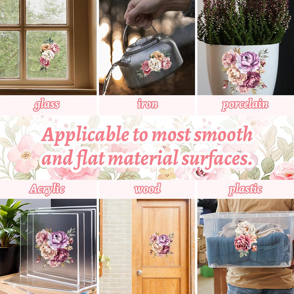 3 Sheets 3 Styles PVC Waterproof Decorative Stickers Self Adhesive Decals for Furniture Decoration Insects 300x150mm 1 sheet/style