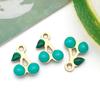 Stainless Steel Cherry Drip Oil Charm Pendant for DIY Jewelry