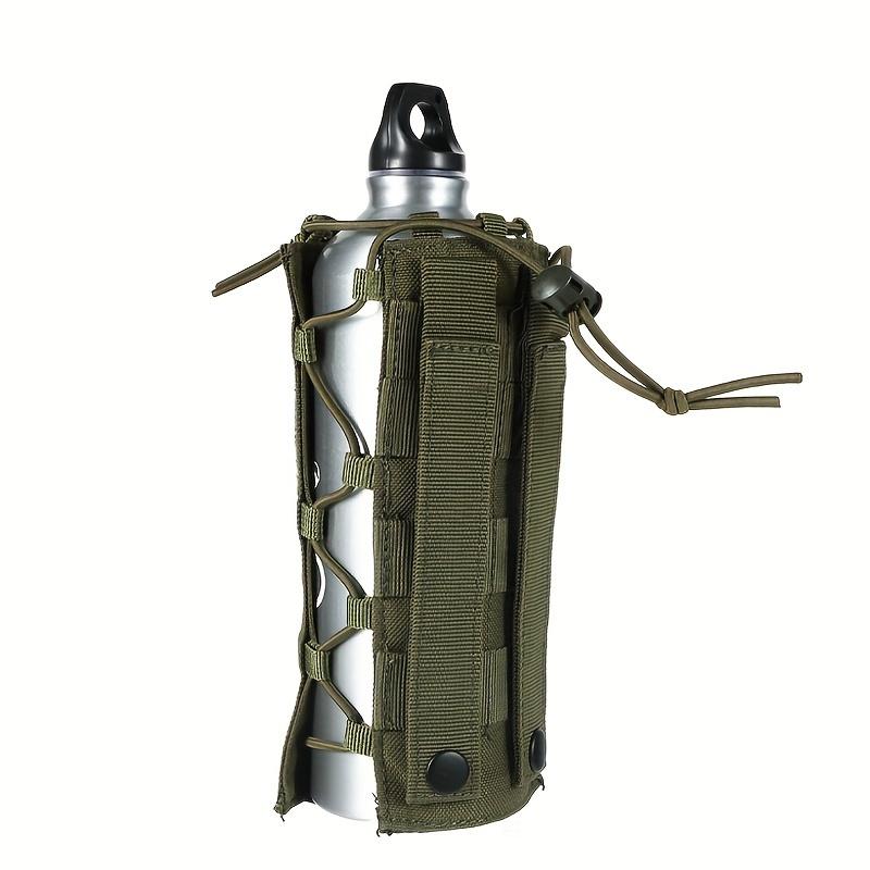 Adjustable Drawstring Water Bottle Pouch,Water Bottle Molle Pouch Bag,Portable Water Bottle Carrier Bag, Suitable For Travel, Outdoor Sports