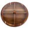 Wooden Round Nut Organizer Tray Divided Snack Tray with Lid for Parties Fruit Appetizers Candy Dried Fruit Coffee Table