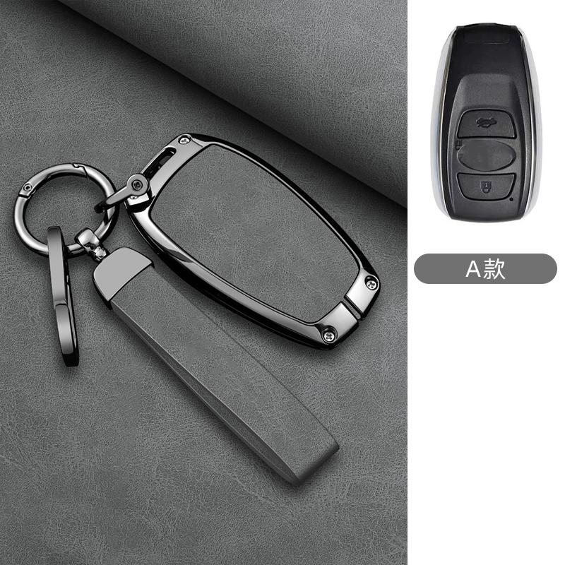 Zinc Alloy Leather Car Key Case For Subaru Brz Wrx Xv Ascent Forester Outback Impreza Legacy Key Holder Car Key Case Accessories