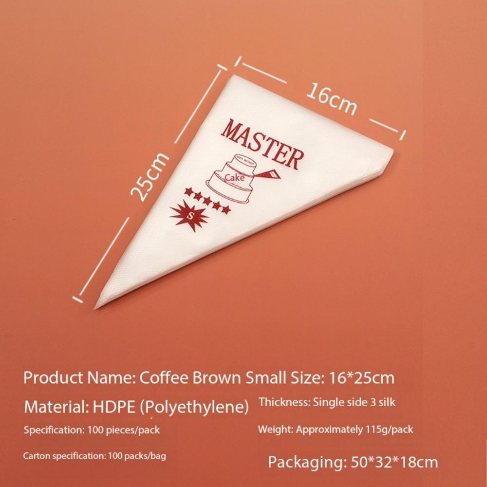 

100 шт. Кремовые декоративные мешки Одноразовые кондитерские мешки Торт домашний Торт Инструменты для украшения выпечки Аксессуары для выпечки Мешки для приготовления глазури