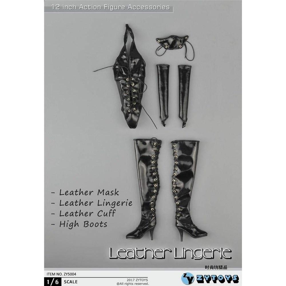 TOYBARJAPAN ZYTOYS 1/6 Scale Action Figure ZY5004 SM Queen Style Leather Outfit and Long Boots Set