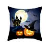 Halloween Pillow Case Cartoon Pumpkin Head Castle Peach Velvet Cushion Home Furnishings