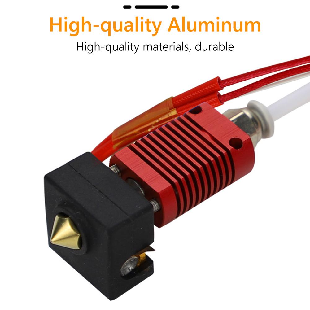 9x DIY 0.4mm MK8 Nozzle Extruder Hot End Kit for Creality Ender 3 Pro 3D Printer