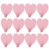 12 Pcs Iron Wall Adhesive Hangers Heavy Duty Heart Shaped Clothes Hangers for Coats Mounted