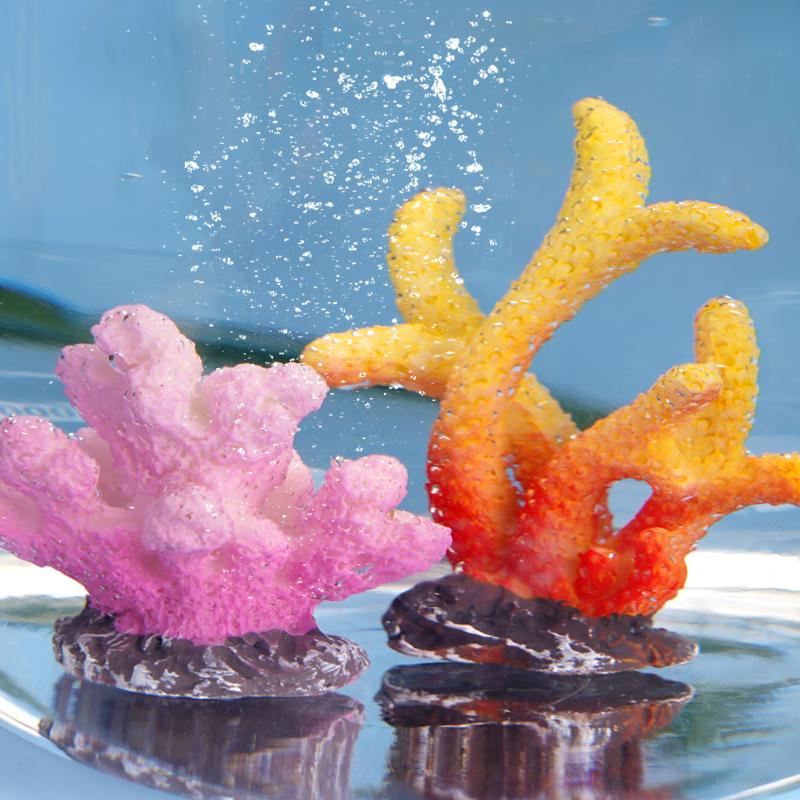 Aquarium Artificial Coral Landscape Ornaments Garden Fish Tank Decor Resin Reef Rock Making Simulation Starfish DIY Background