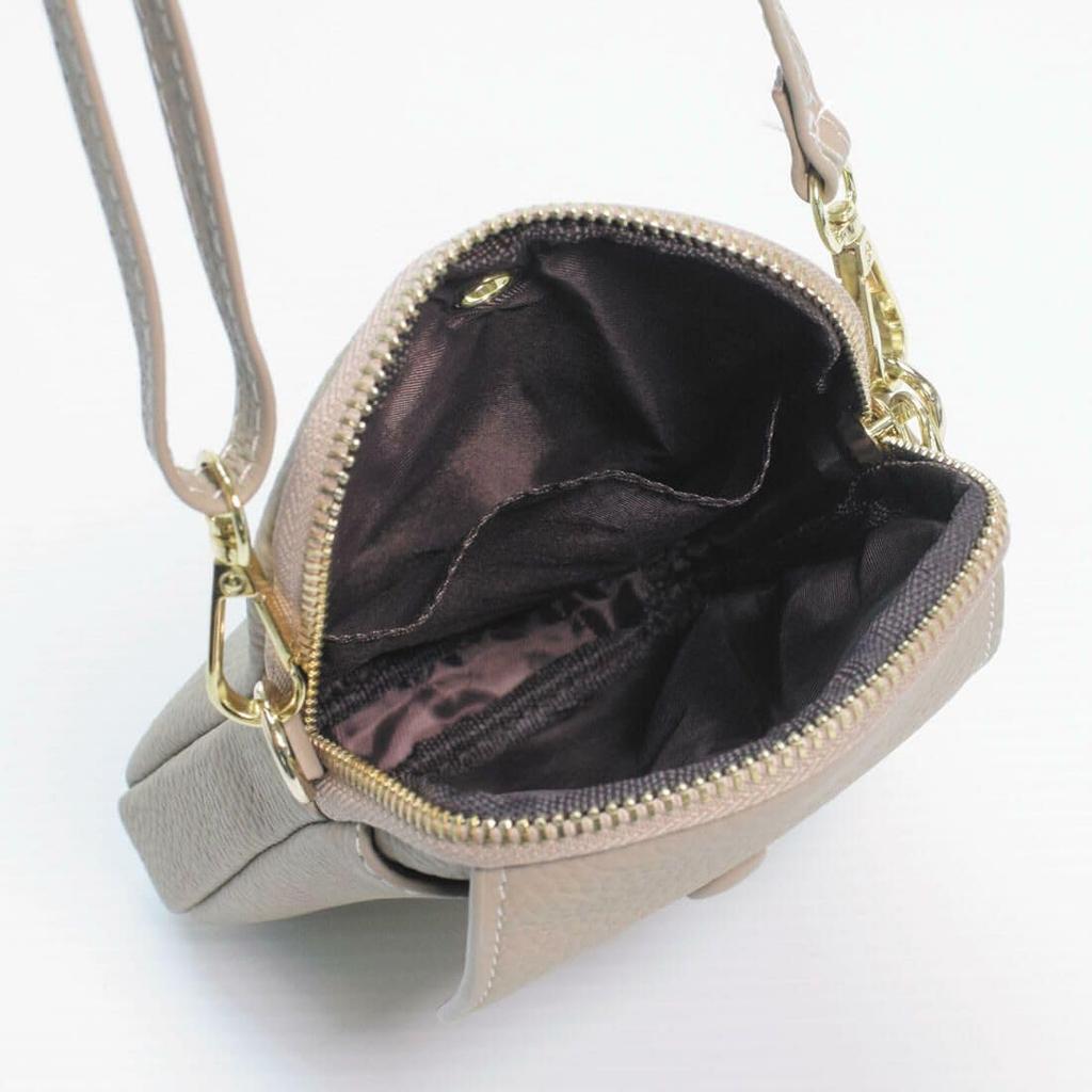 Barcos Women's Vertical Shrink Leather Pochette, One Size, Purple