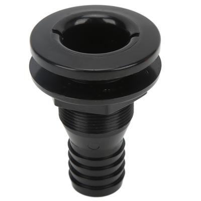 1‑1 4in Boat Thru Hull Connection Black Plastic Pipe Fitting for Onboard Plumbing System