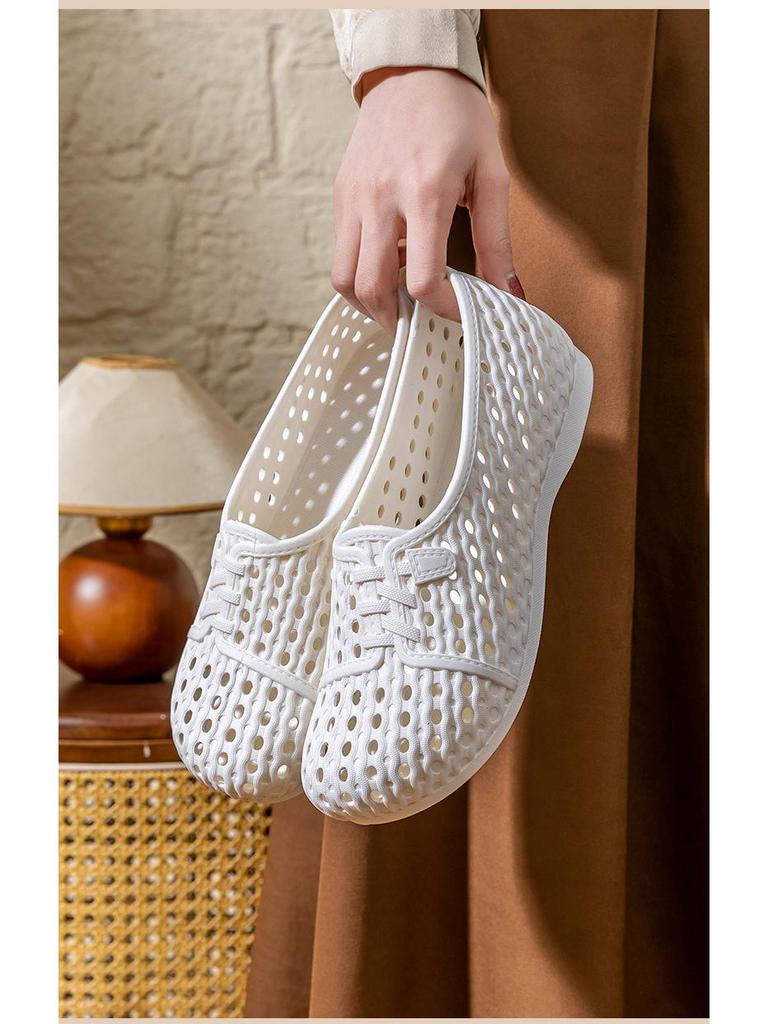 Women's Non-Slip Breathable Sandals - Comfortable Nurse, Work & Beach Shoes with Soft Soles.