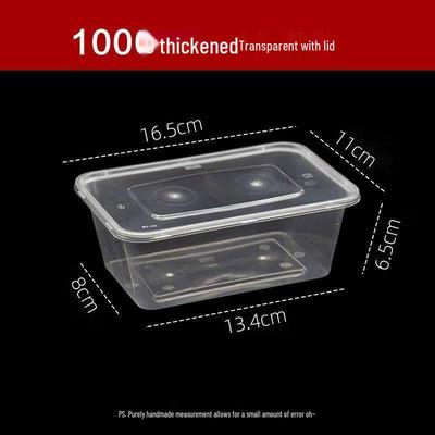 ZISIZ Rectangular Disposable Picnic Food Containers