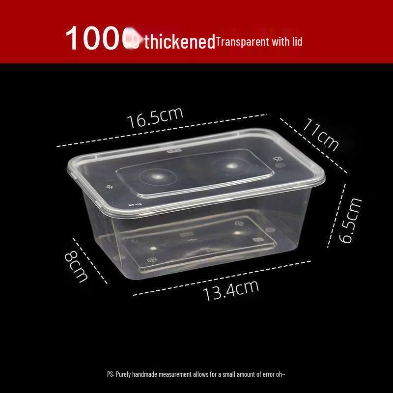 ZISIZ Rectangular Disposable Picnic Food Containers