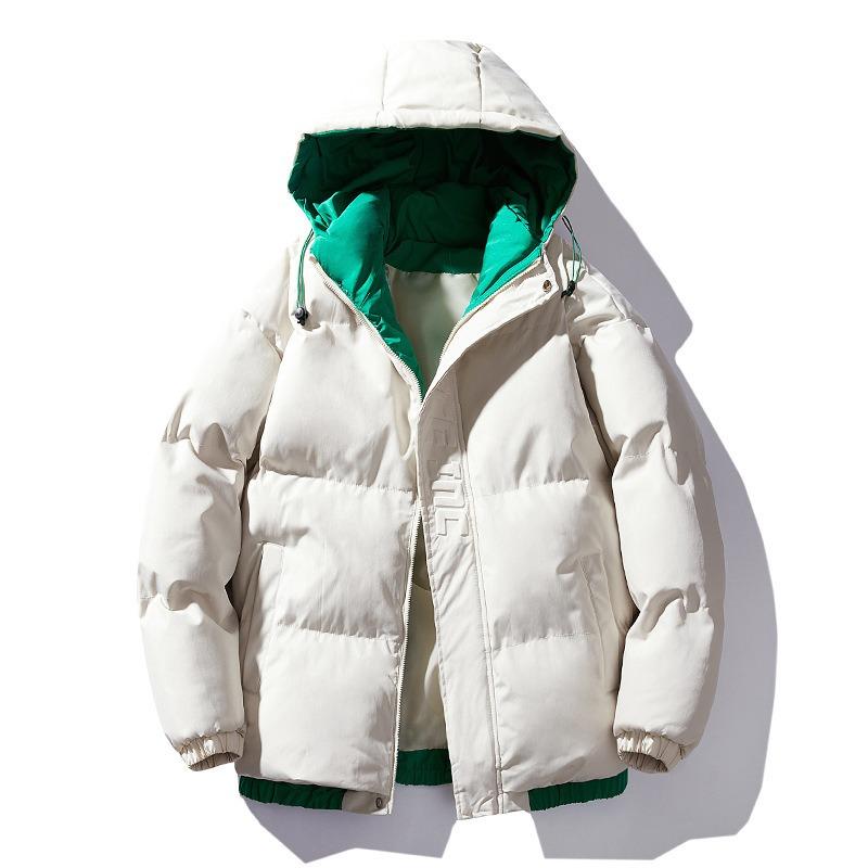 

Мужская одежда с хлопковой набивкой на осень и зиму, утолщенная и теплая зимой, хорошая куртка-ветровка и куртка с хлопковой набивкой. 3XL хаки