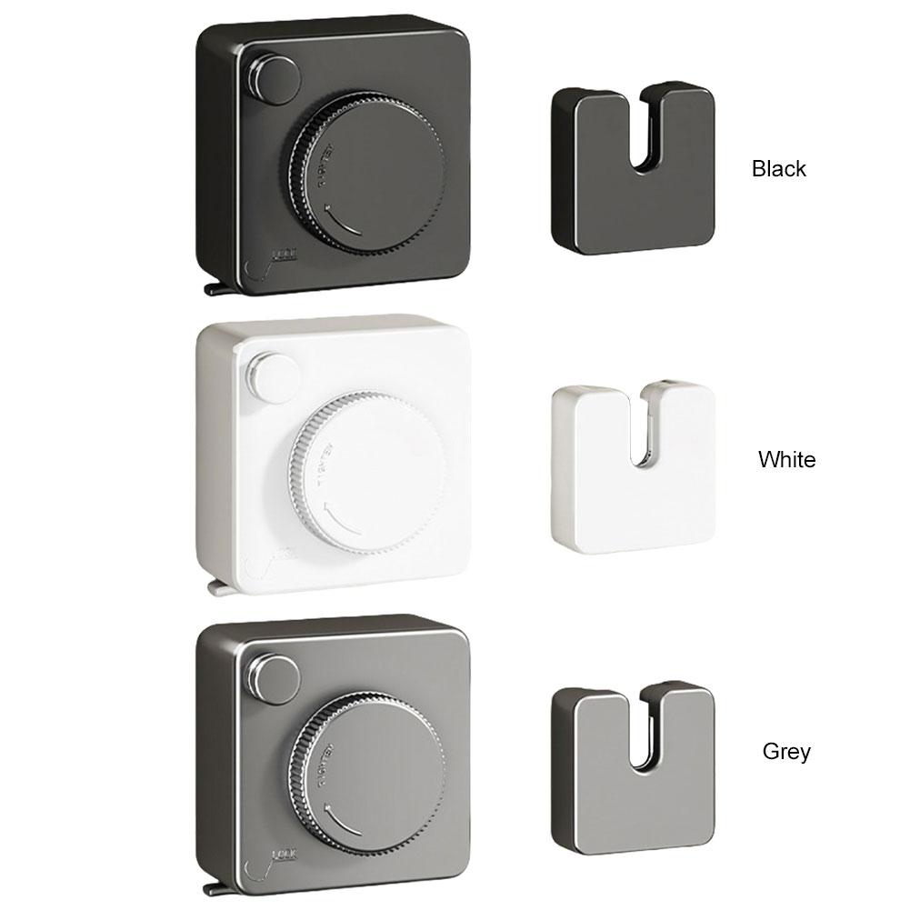 Retractable Aluminum Wall Mounted Clothes Line Waterproof Drying Laundry Line Anti-Rust Laundry Clothesline for Indoor Outdoor