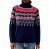 European & American Chunky Knit Jacquard Women's Sweater - Acrylic, Thickened for Autumn/Winter  