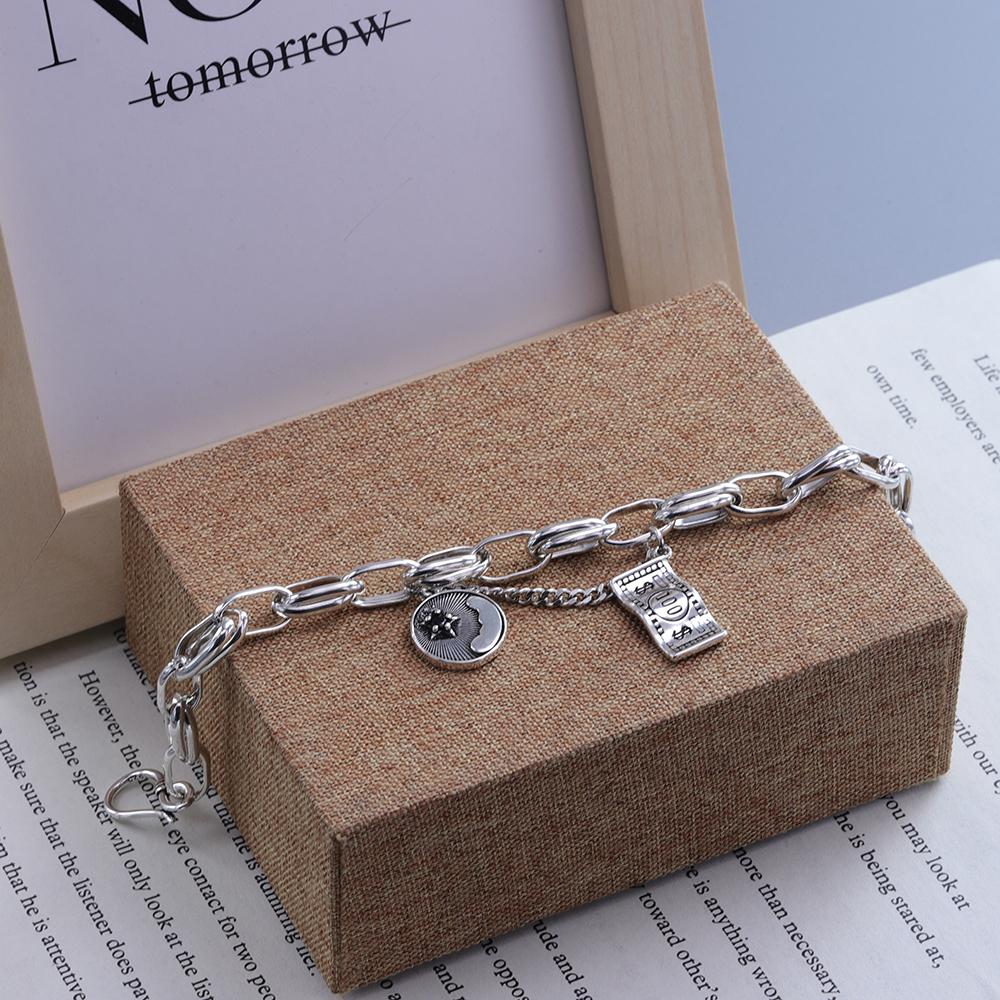 Punk Coole Männer und Frauen Accessoires Mode Armband Multi-Element Vintage Dollar Tag Sterne Mond Casual Luxus Schmuck