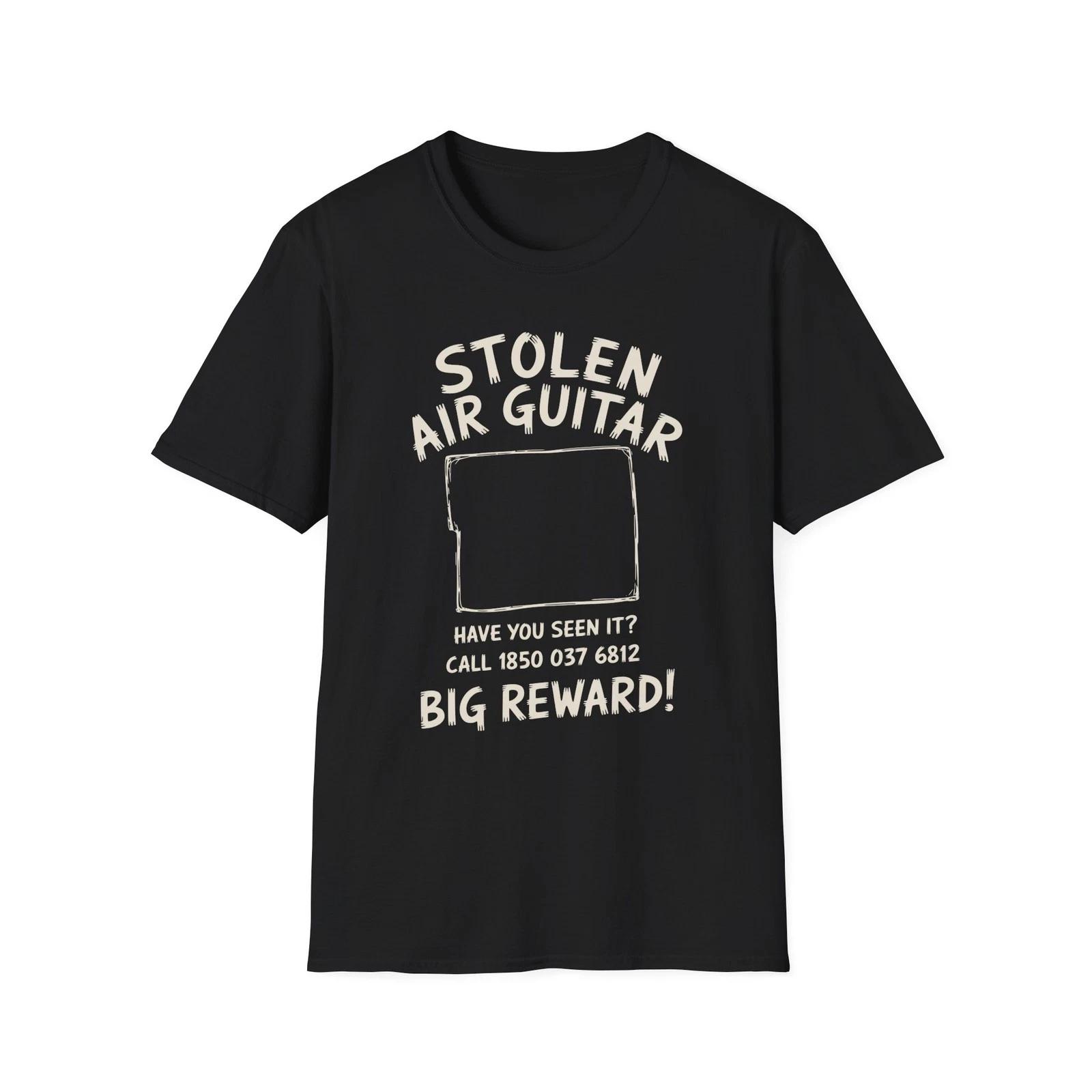 

Funny Stolen Air Guitar Guitarist Joke Musician Music Band Lover Gift T Shirt L