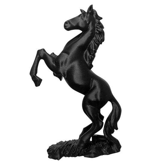 Simulation Horse Figurine Black White Horse Statue Collectible Animal Sculpture Ornament Decoration Horse Lovers Gift