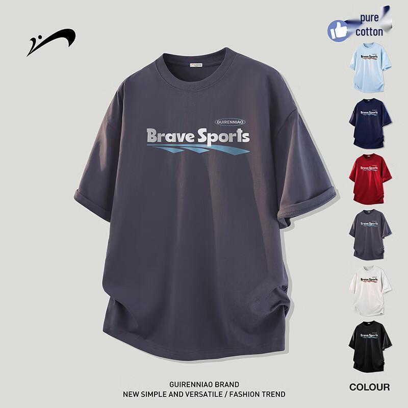 

Мужская свободная хлопковая футболка с коротким рукавом Noble Bird XL