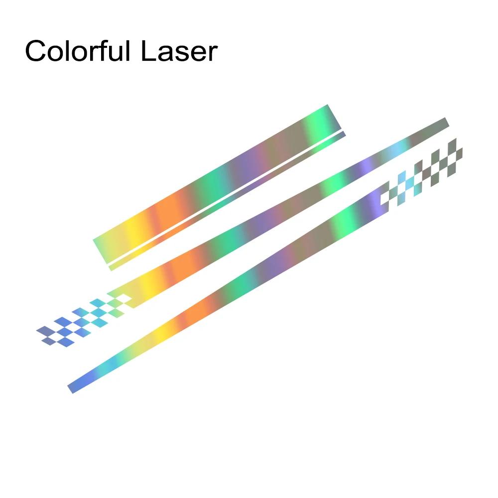 

3PCS Car Engine Hood Stickers Car Door Side Long Striped Vinyl Decals Self-adhesive Auto Body Decoration For MINI Cooper R56 R53
