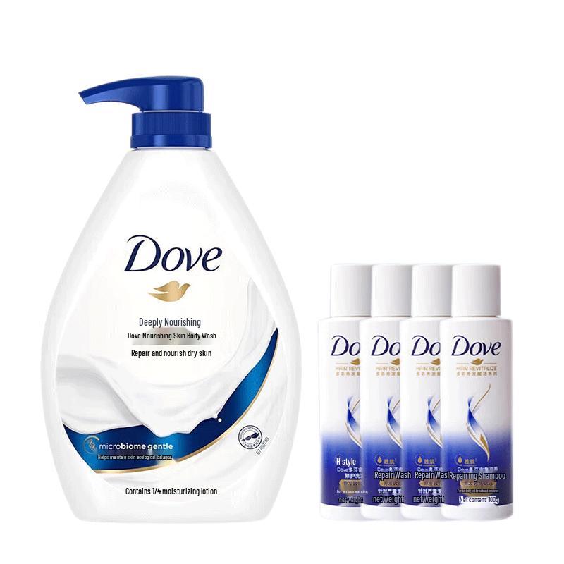 

Dove Deeply Nourishing Bath Milk & Shampoo Set
