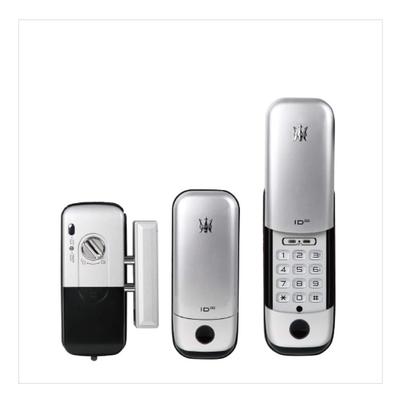 LOCKMAN Japan Cyfrowe drzwi 3 pionowe do wewnątrz wyposażone w awaryjną instalację wideo PIN Srebrny zamek, kolory, jednostka, klucz, w zestawie, typ,