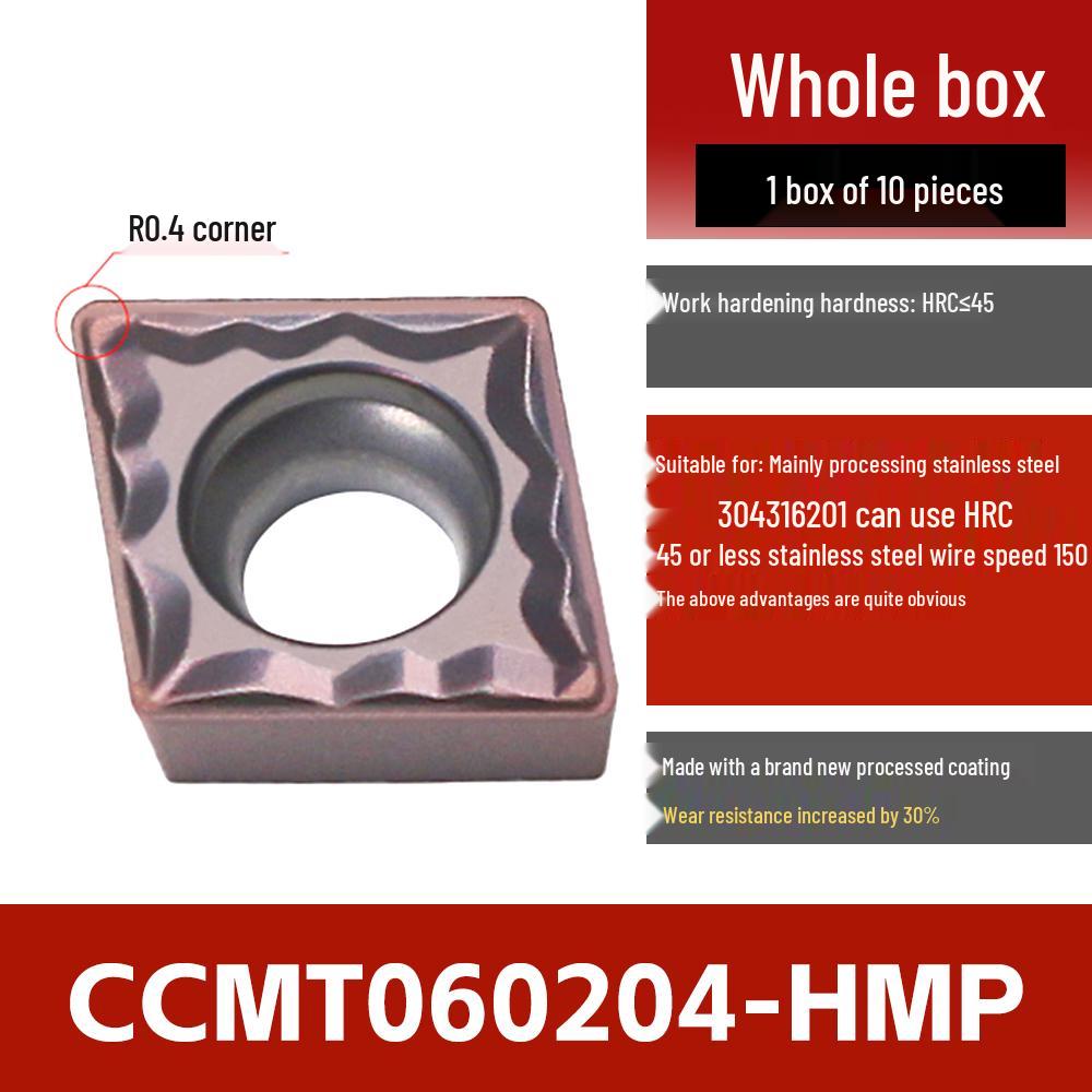 CNC Stainless Steel Lathe Inserts: Rhombic Boring CCMT DCMT TCMT for Outer Diameter & Inner Hole Turning