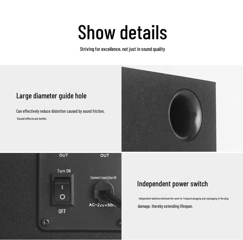 SADA Saida D-208 Multimedia Computer and Mobile Speakers with Subwoofer