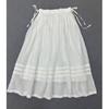 Johnature Gonna Mezza Lunghezza Stile Foresta Primavera Estate A-line Doppio Strato Vintage Vita Elastica Con Laccio Gonne