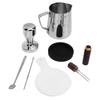 Coffee Making Tamper Set Milk Frothing Pitcher Latte Art Pen Coffee Tamper Mat Needle Type Coffee