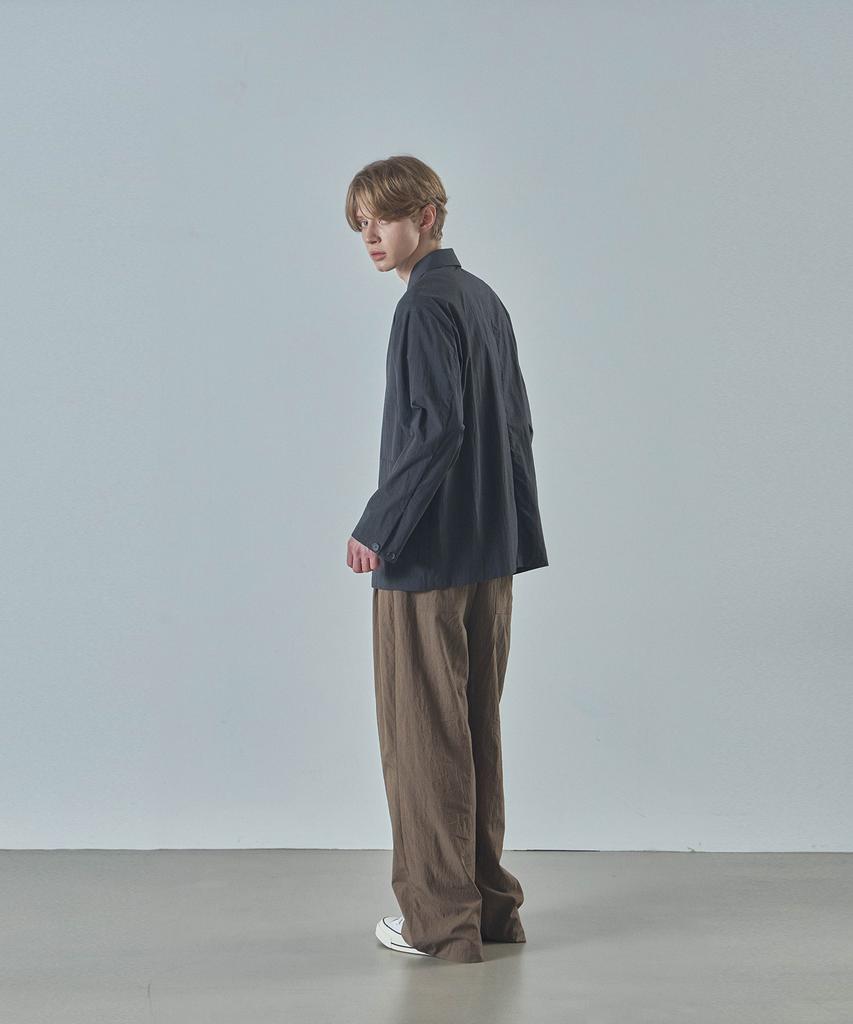 Ladeuedisyeon Ripple Wide Pants_Camel Brown