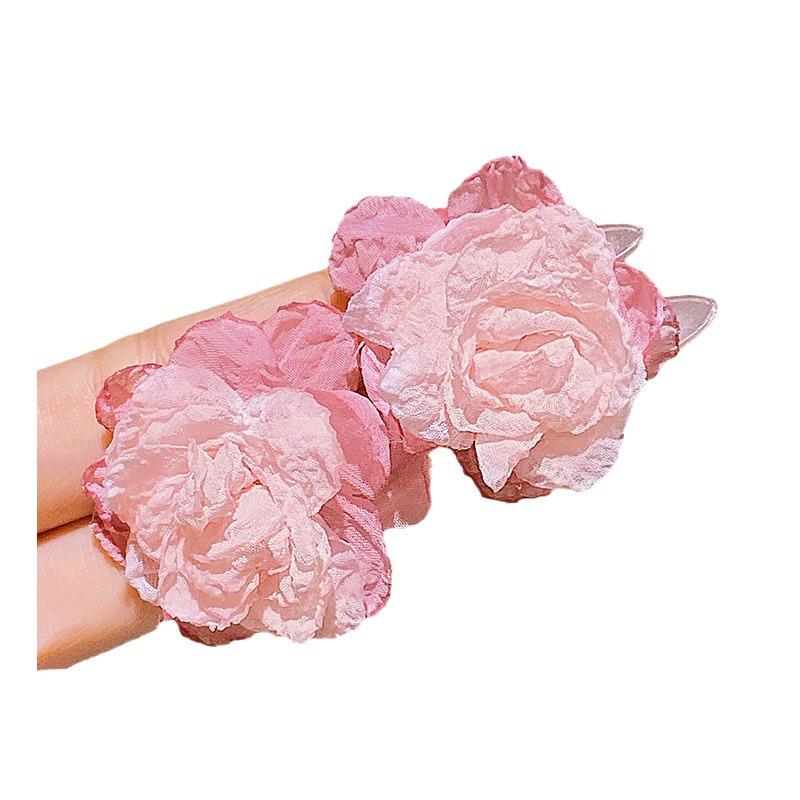 2024 Summer Floral High-End Stud Earrings - Elegant Light Luxury Design for Women