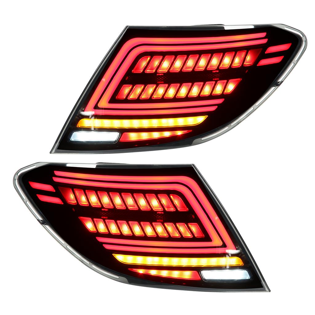 LED Tail Light Assembly Multifunction Sequential Replacement for   C Class W204 C180 C200 C300 2007‑2014